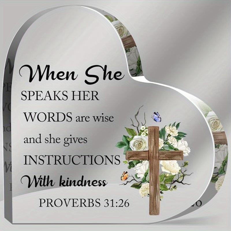 Христианское Писание Сердце - Вдохновляющий Религиозный Подарок с Библейскими Стихами чистый