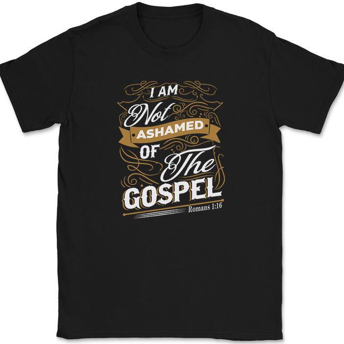 Я не стыжусь Евангелия Футболка Христианское поклонение Иисус Библейская футболка XL